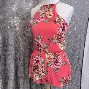 💎 Floral romper with pockets